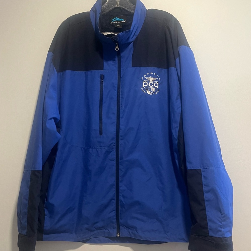 Tri-Mountain Porsche PCA Club Jacket Windbreaker Racing Motorsport Collector